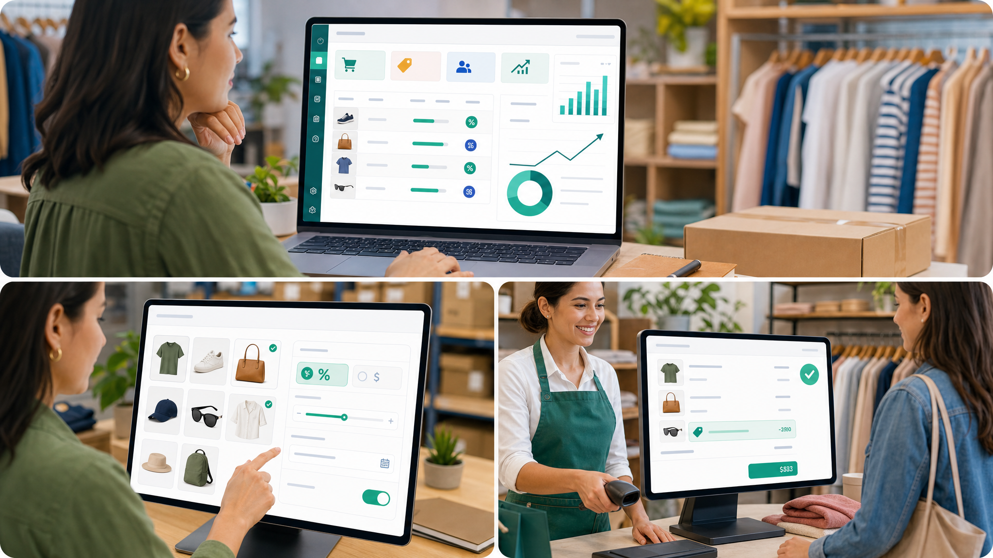 Configuracion de promociones en Kardex seleccionando productos y descuentos para clientes